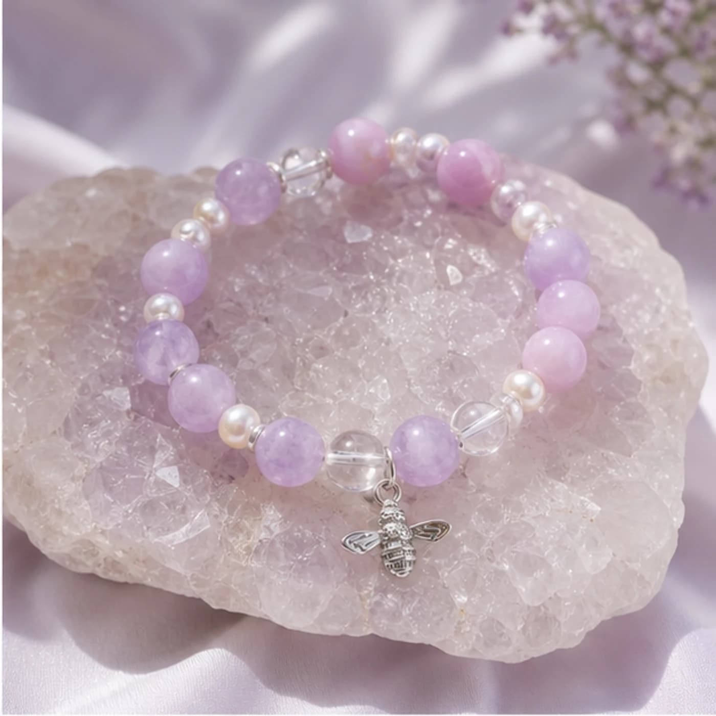 YIS-06 Lavender Summer Tender Bracelet alternate angle image