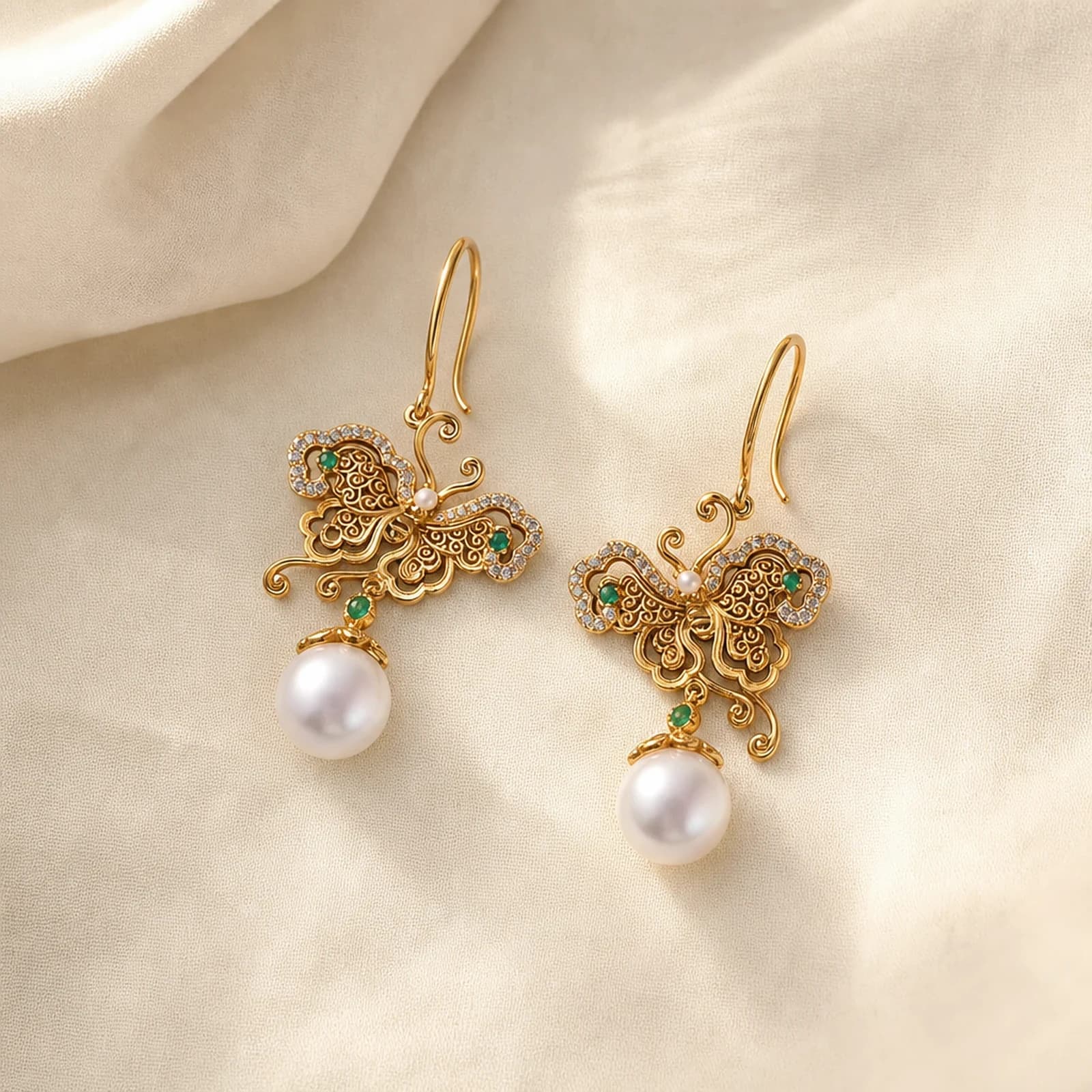 Pearl Filigree Drop Earrings collection card image