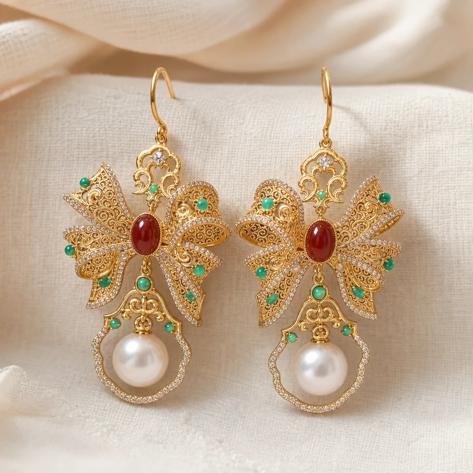 Butterfly Pearl Earrings collection card image