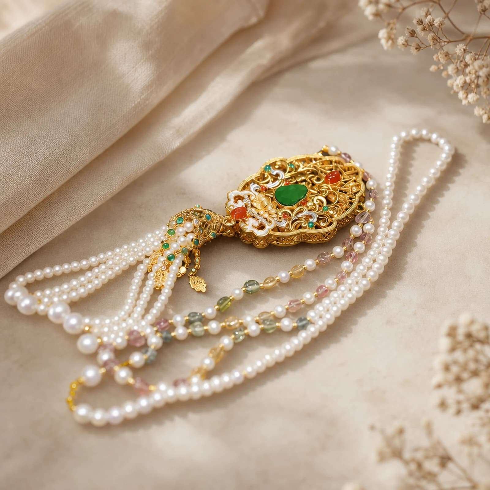 Pearl Heritage Pendant quiet ritual setting