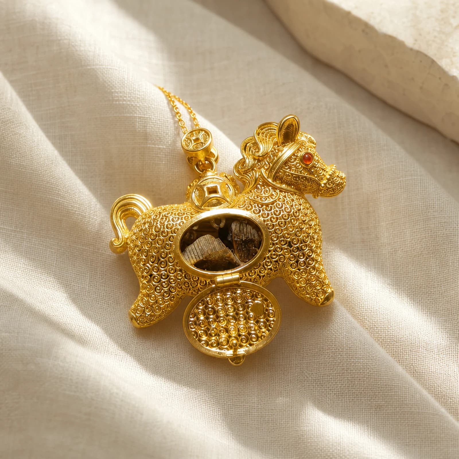 Ornamental Heritage Pendant quiet ritual setting