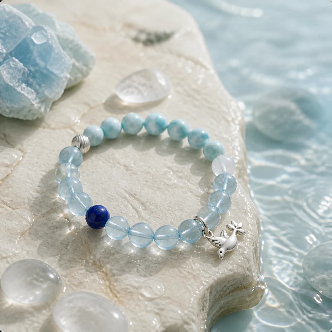 Azure Coast Free Breath Bracelet in Water element scene