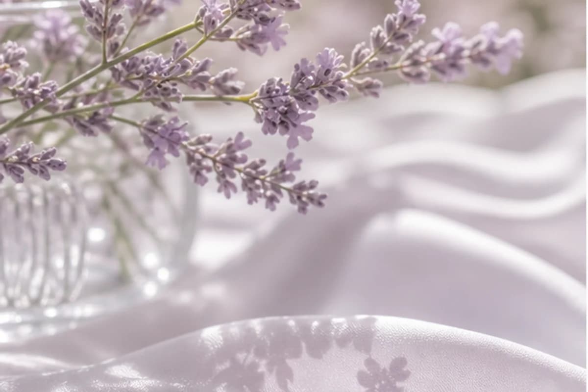 Lavender Summer nature mood with soft violet daylight