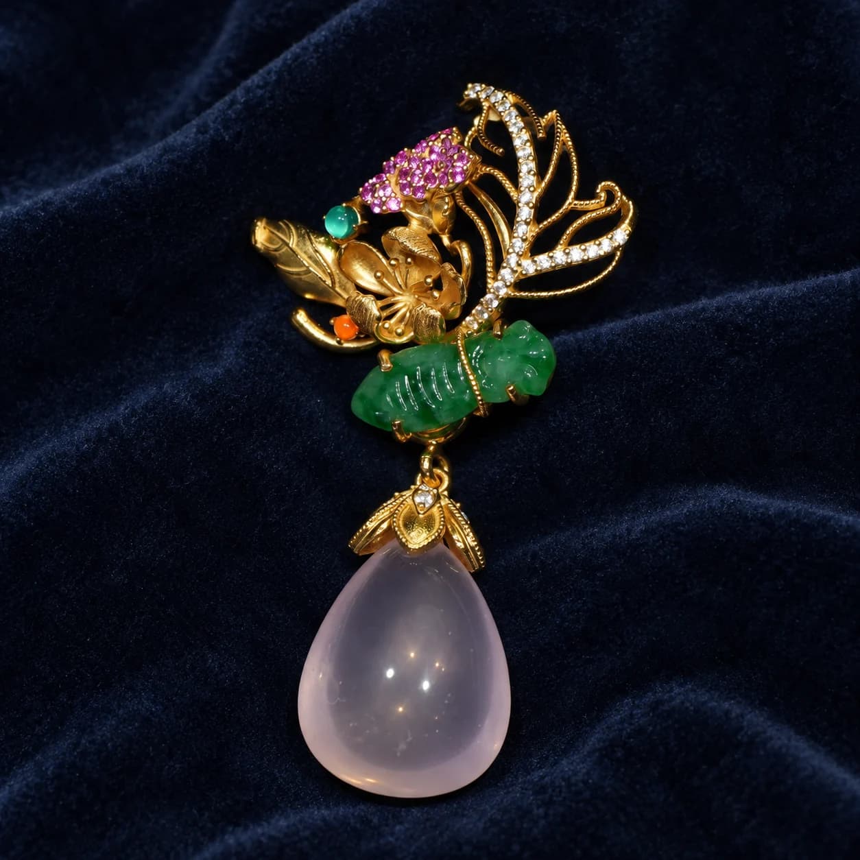 Jade Rose Filigree Earrings