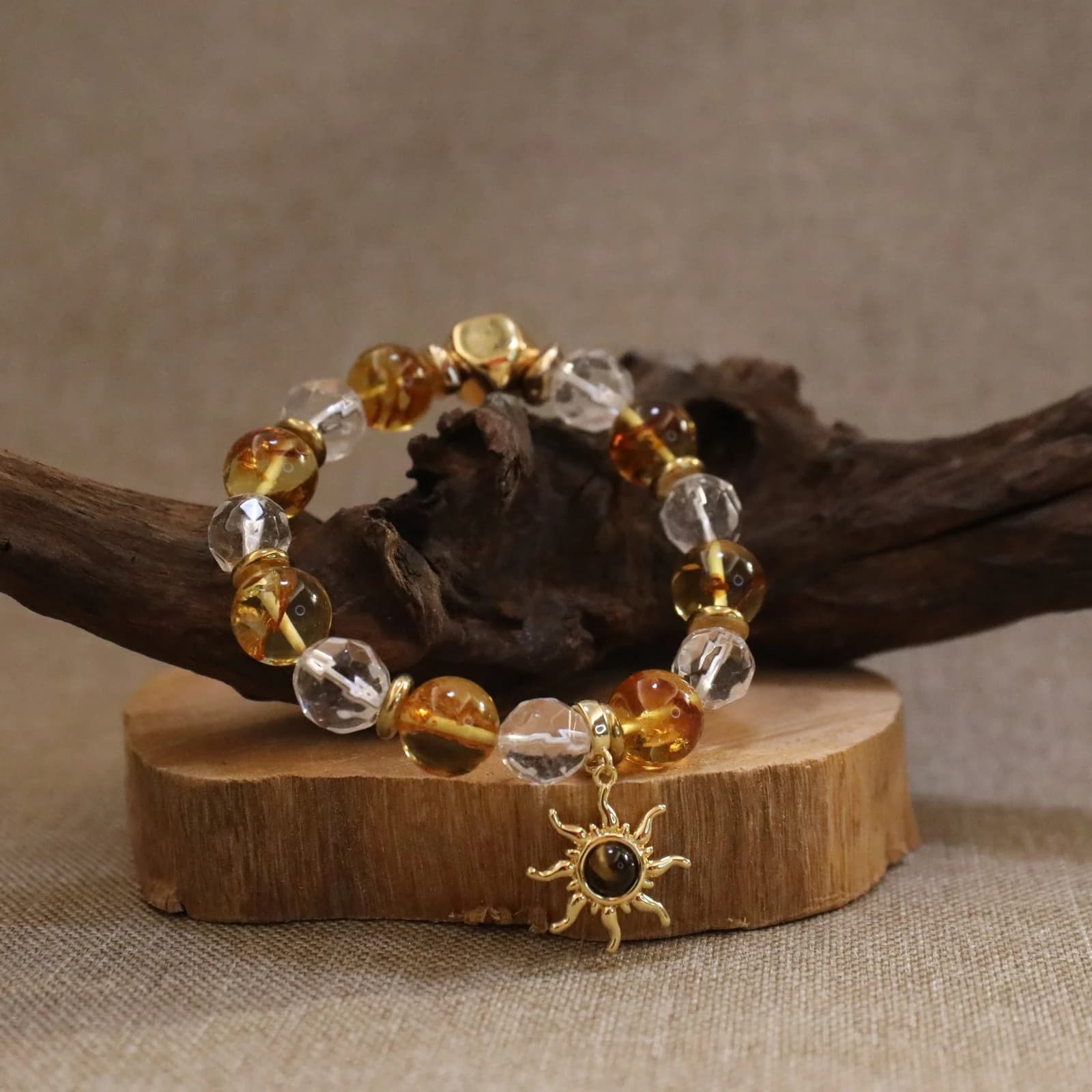 Amber Five Elements Bracelet