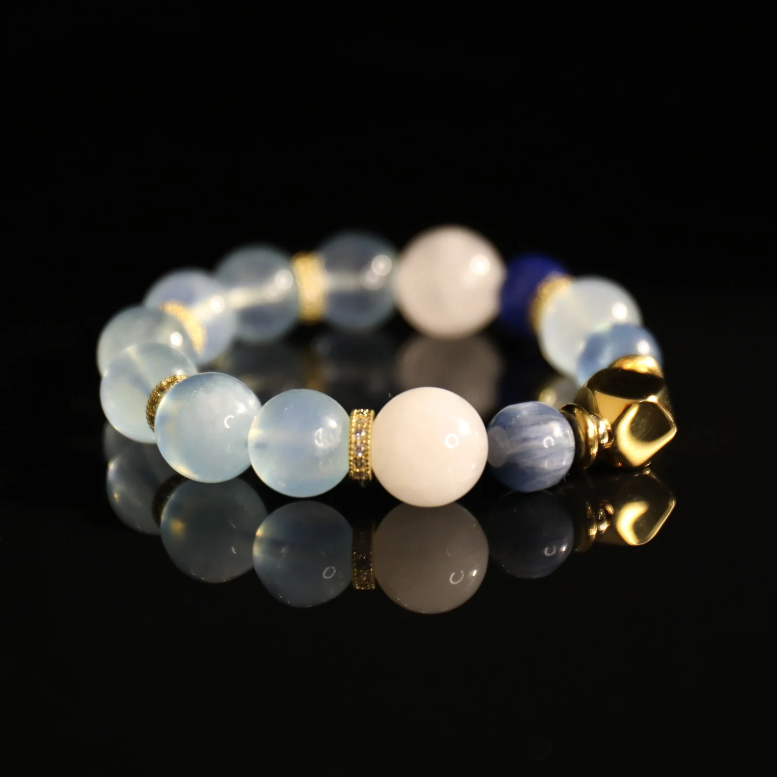 Kyanite White Quartz Bracelet