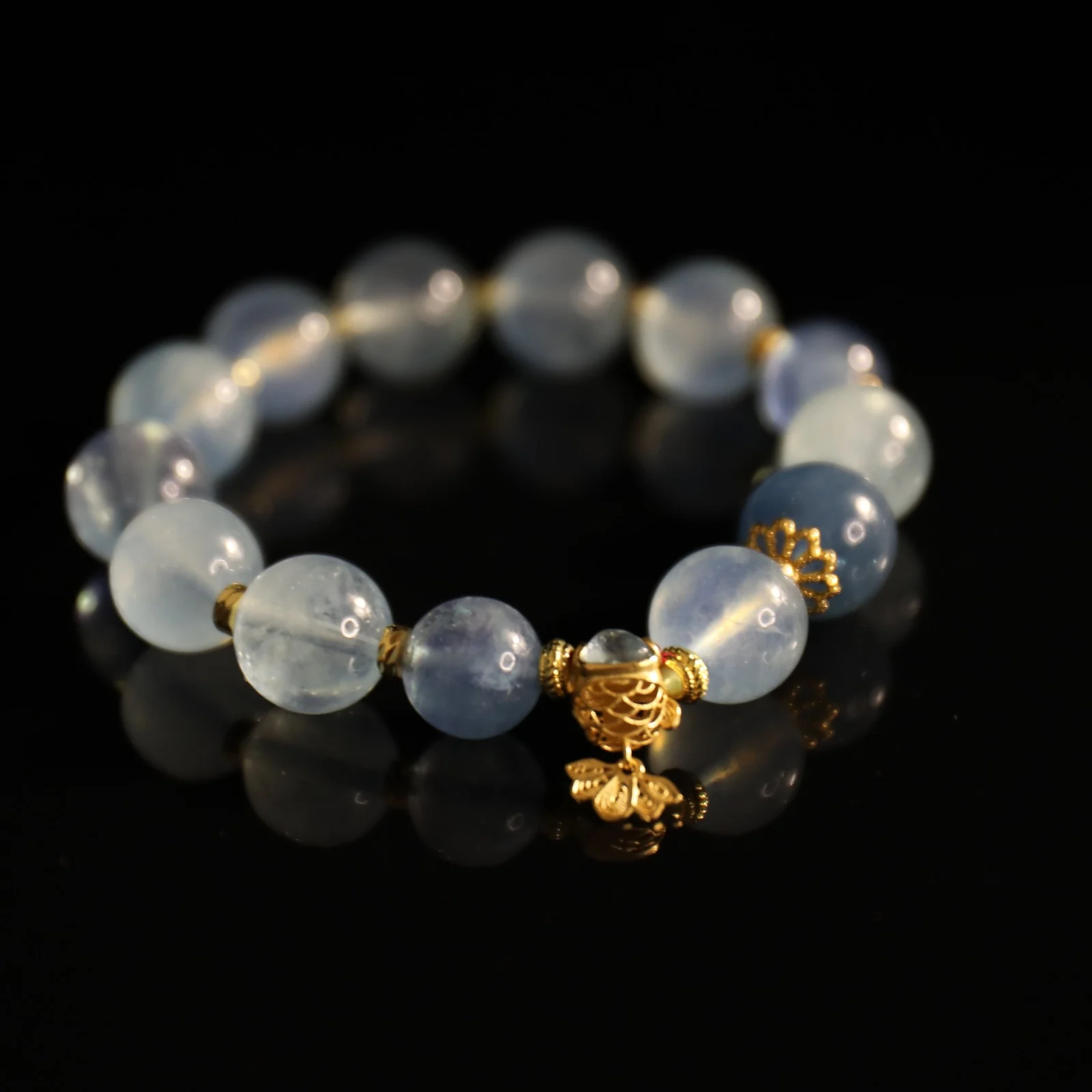 Aquamarine Silver Bracelet