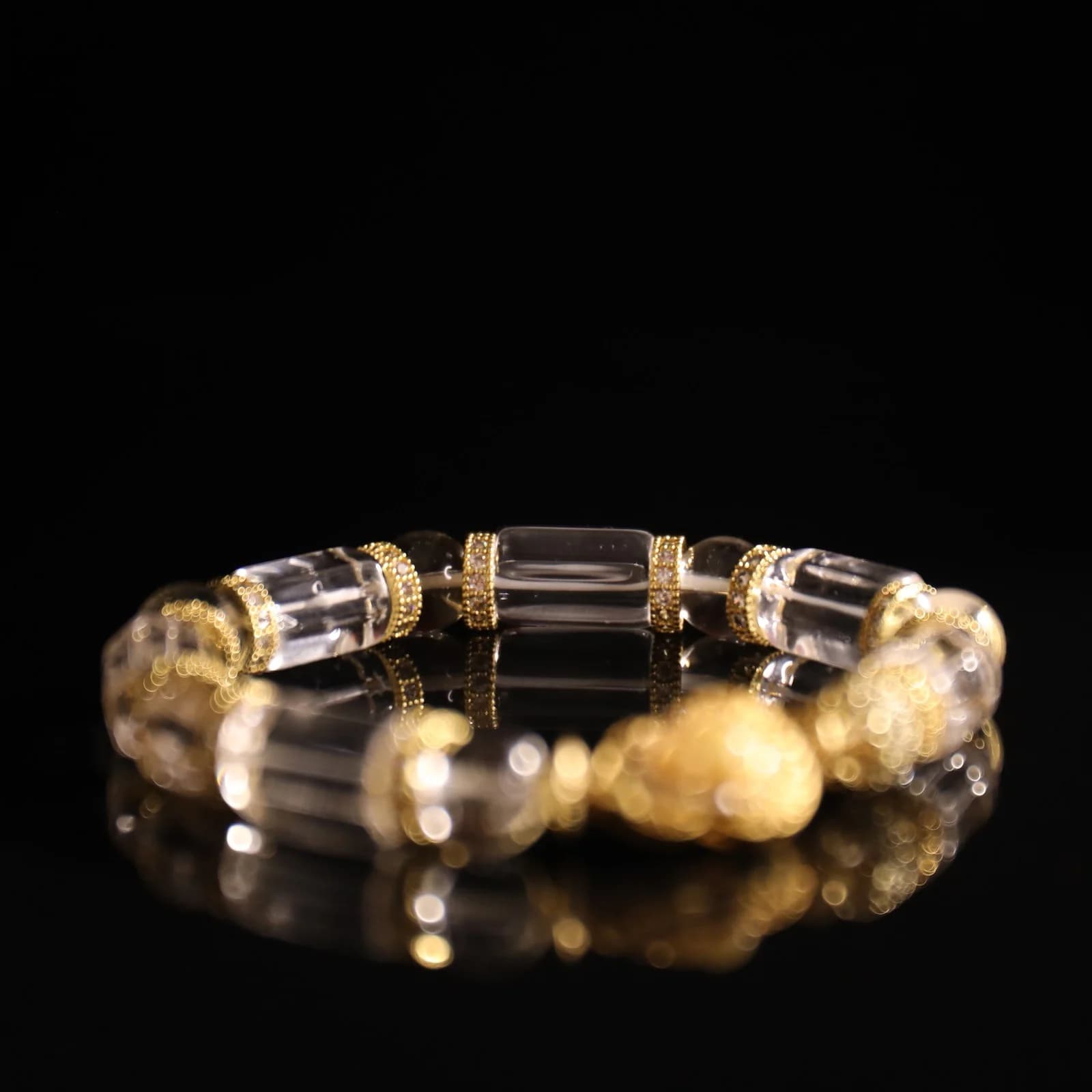 Clear Quartz Water Bracelet
