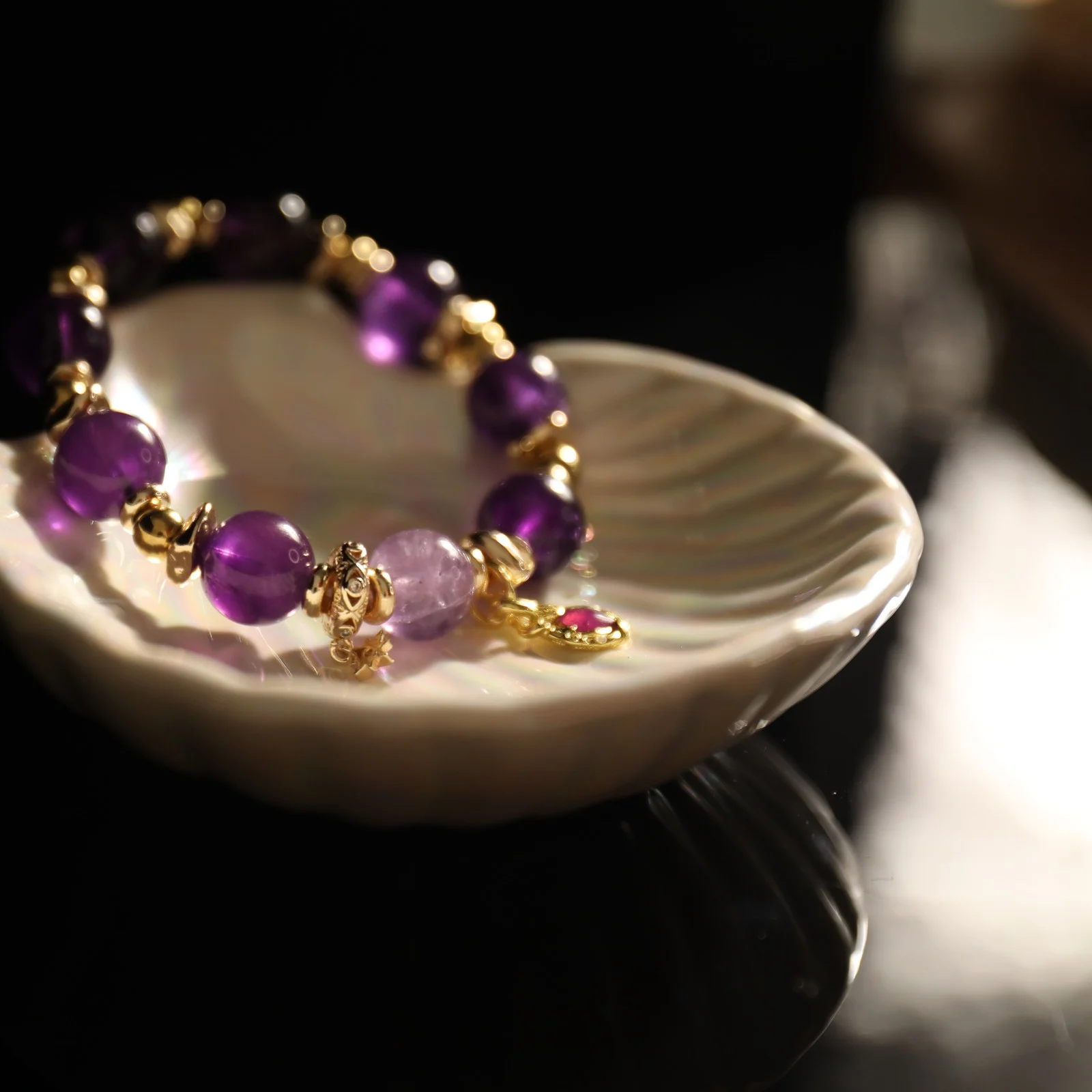 First Blush Agate Bracelet