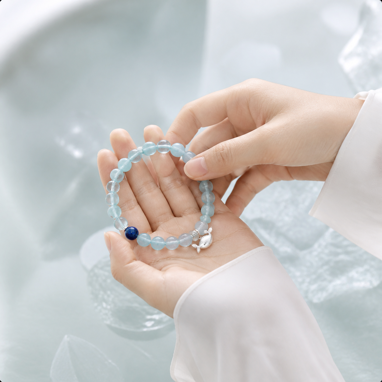 Yis-01 Azure Coast Free Breath Bracelet standard in-hand image